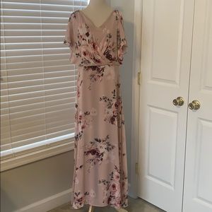 Floral Maxi Bridesmaid Dress